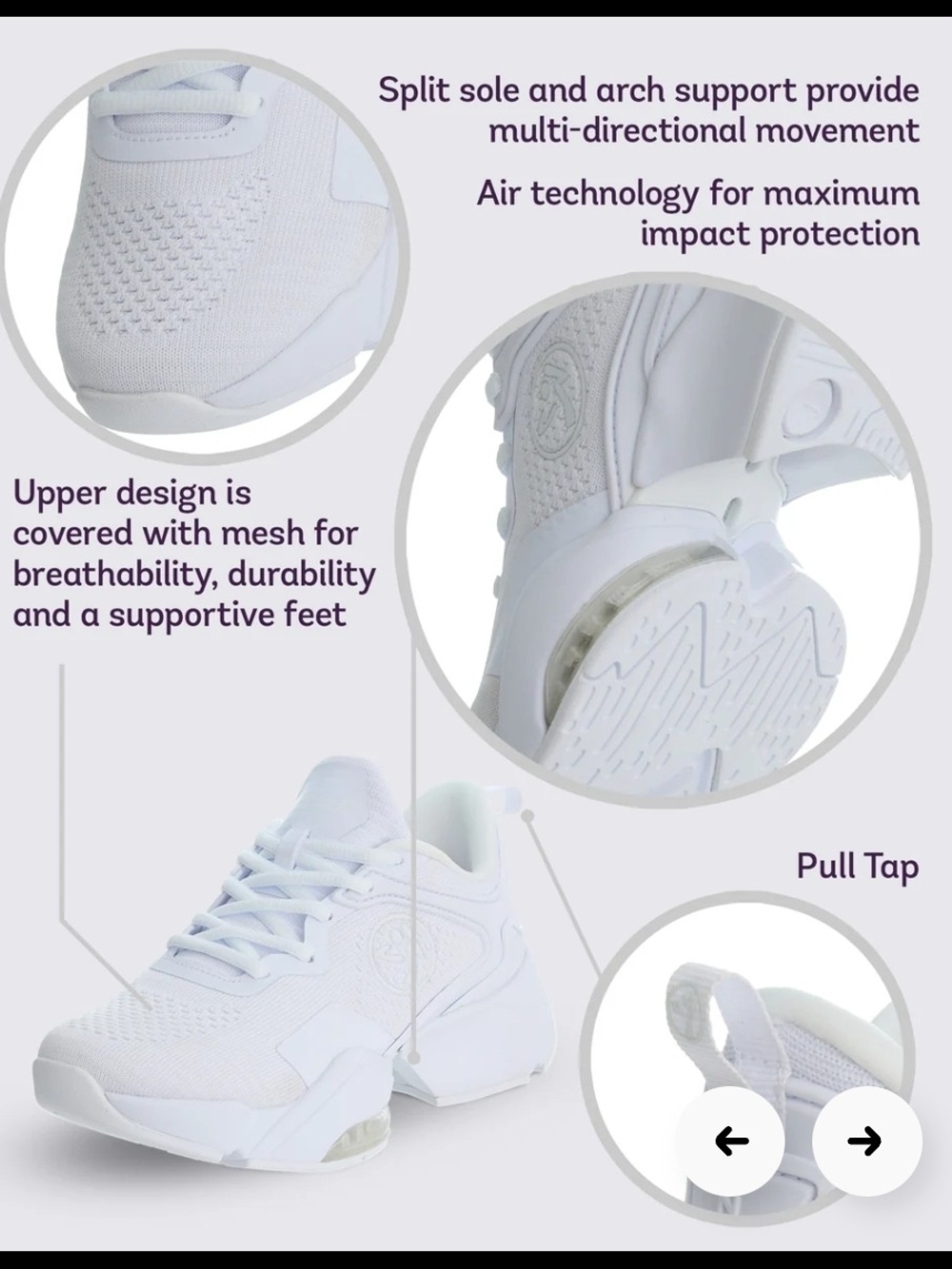 Zumba Stomp Remix II-Fitness All-White Women's Athletic Sneakers - Picture 2 of 5